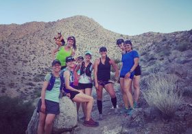 Monday nights are for single-track trails, friends, & midway group photos. #nuunlife #trailjunkie #trailrunning #trailrunningvegas #baseperformance [instagram]