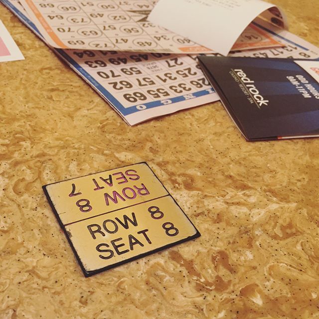 Bingo session last night did not yield any $$$ but @malombos & @aglombos are hooked! 🤣 [instagram]