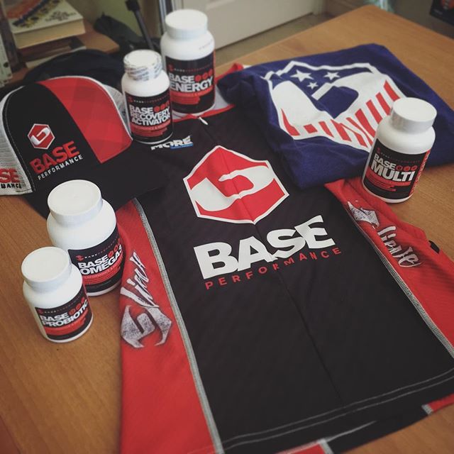 Will be kitted out for Ironman 70.3 Coeur D'Alene. Thanks BASE Performance! #triathlon #triathlete #racewithbase #baseperformance#probiotics #supplements #im703cda #believe [instagram]