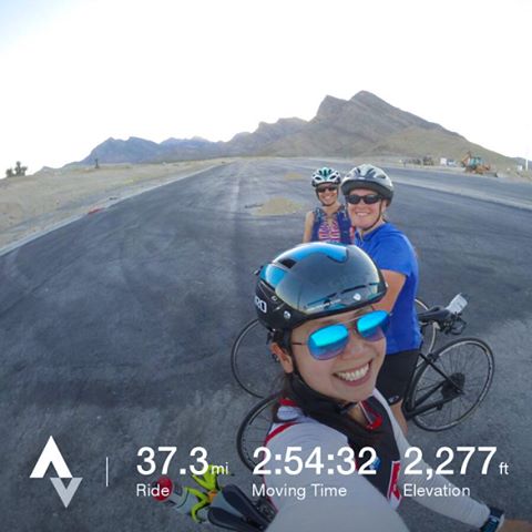 Lovely ride with Jess & Jen @lovestheocean2 Note to self: don't take too many selfies esp. when one is losing daylight and didn't bring a bike light. Lol #im703cda#training#triathlon #hutchsbicyclegarage #baseperformance #racewithbase [instagram]
