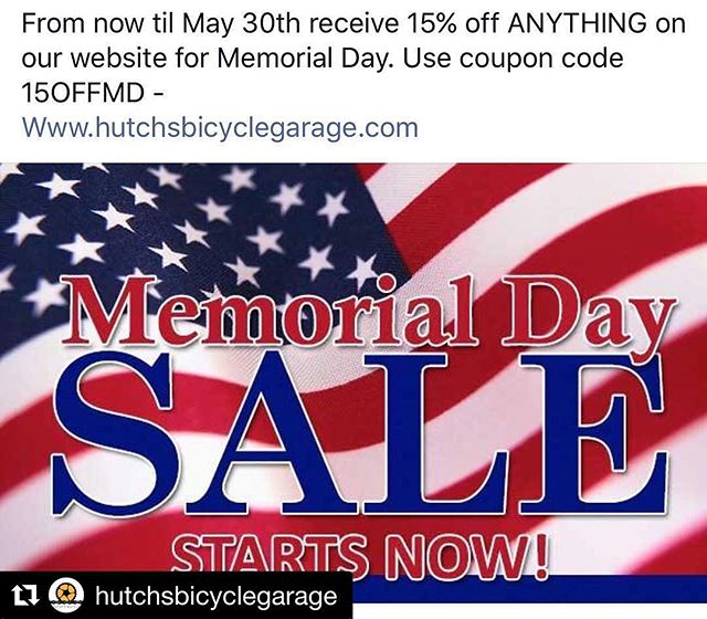 Whoa. Deals to be had at #hutchsbicyclegarage How many bikes should you own? N+1 #Repost @hutchsbicyclegarage ・・・#boom #getsome #memorialdayweekend #memorialdaysale #bicycles #vegas #usedbikeshop #lasvegas #usedbicycle [instagram]
