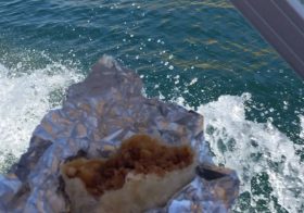 Teaser pic of yesterday's fun adventure. But first, here was our burrito brekky made by yours truly :) #burrito #lakemead #boating [instagram]