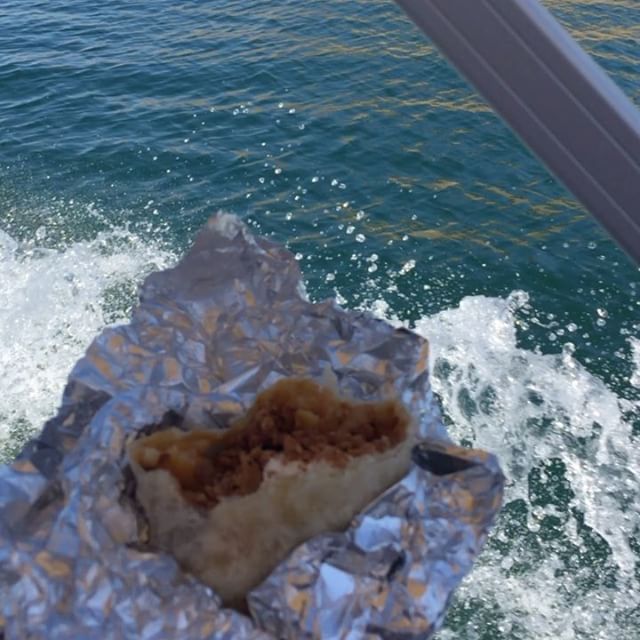 Teaser pic of yesterday's fun adventure. But first, here was our burrito brekky made by yours truly :) #burrito #lakemead #boating [instagram]