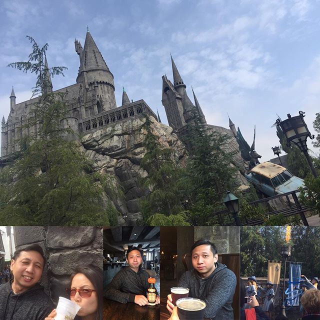 Belated happy birfday to this young man! His first visit to Hogsmead. Big sis [instagram]