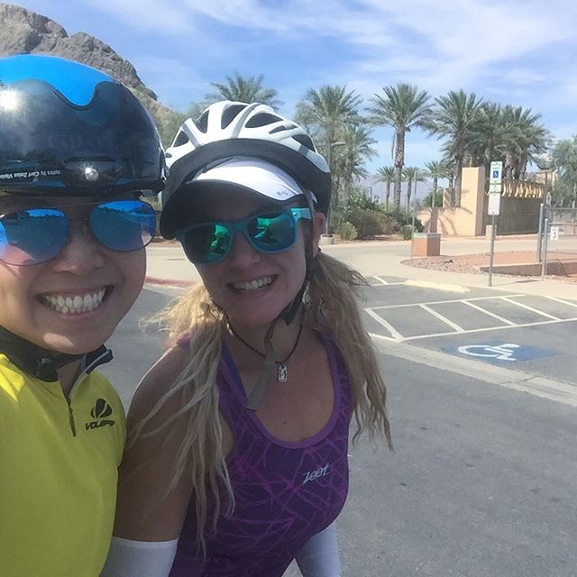 Happy #GlobalRunningDay! These ultrarunners went for a bike ride. Lol.  Also, @desertgypsyrunner did a fantastic job of clipping on and off. #nuunlife #cycling #triathlontraining #hutchsbicyclegarage #baseperformance #datsockgame [instagram]
