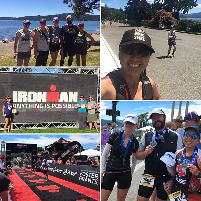 What's more awesome than finishing 2mins close to my PR despite double-training for an ultra and 70.3?! FAMILY AND FRIENDS. #nuunlife #racewithbase #hutchsbicyclegarage #triathlete #im703cda #grateful #paragonLV [instagram]