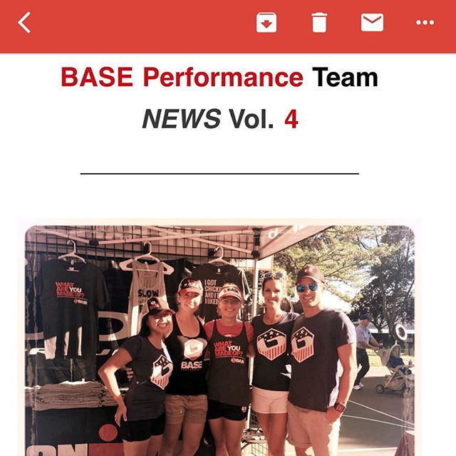 Made it to the BASE Performance team newsletter. #racewithbase #im703cda#recap #realbars #allnaturalbars [instagram]