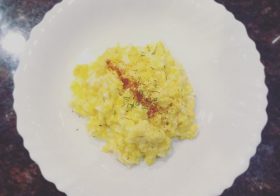 Brains! I mean, scrambled eggs. Modified a bit of @gordongram recipe from #masterchef [instagram]