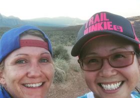 Fun times with @trailtalesrebecca at Cottonwood trails! Oh yeah, the duck tree was near empty again… #trailjunkie #trailrunningvegas #nuunlife #baseperformance [instagram]