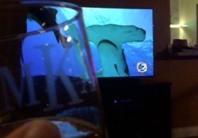 Macallan 17 with my bro & sis… whilst watching Phelps vs Shark lol [instagram]