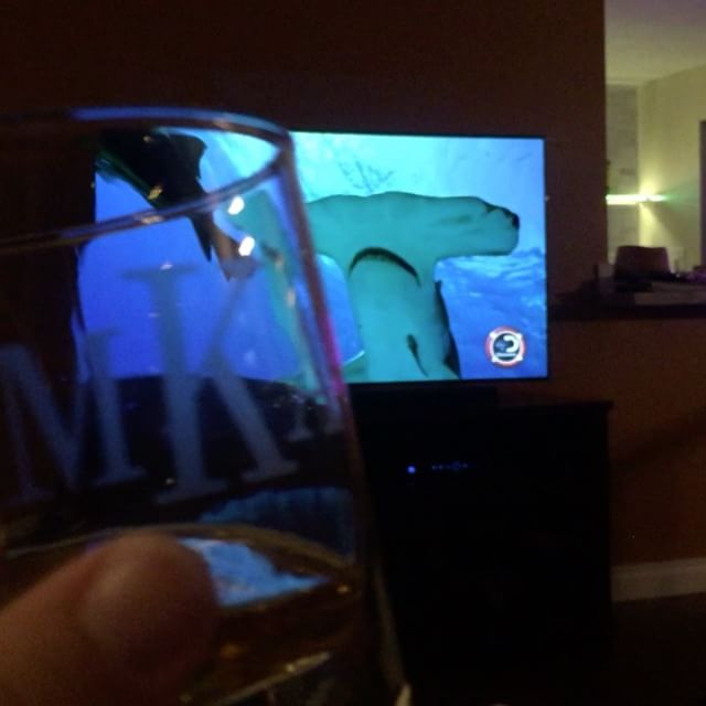 Macallan 17 with my bro & sis... whilst watching Phelps vs Shark lol [instagram]