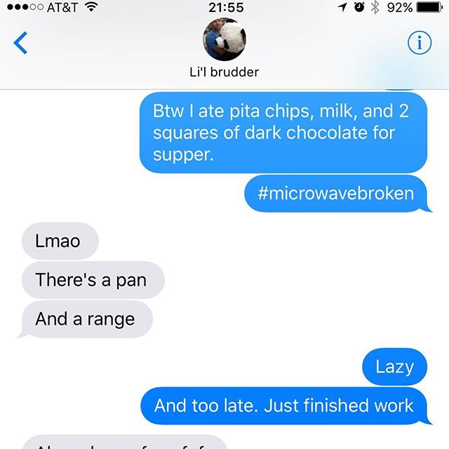 Supper of champions, aka I'm lazy. #latesupper [instagram]