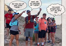 Things I look forward to after our trail runs: photos posted of the memories we made, @kevlv post-run video footage, & @georgeokinaka Trail comics! I swear nobody got lost last night and everyone made it back safely 😇#nuunlife [instagram]