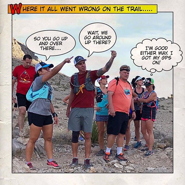Things I look forward to after our trail runs: photos posted of the memories we made, @kevlv post-run video footage, & @georgeokinaka Trail comics! I swear nobody got lost last night and everyone made it back safely 😇#nuunlife [instagram]