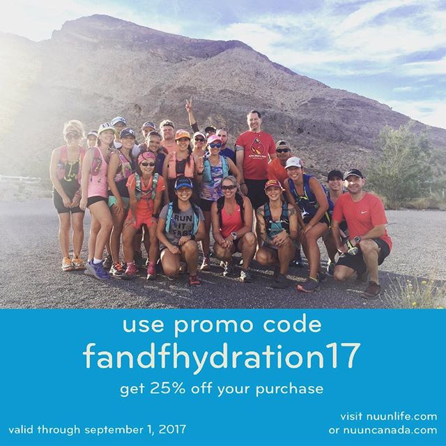 Spreading the #nuunlove to my trail fam! Stay hydrated, my friends [instagram]