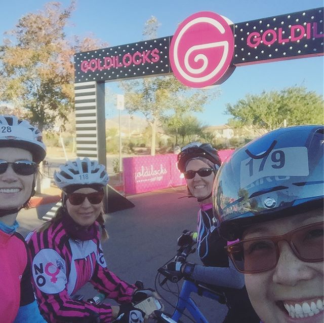 Goldilocks Las Vegas this morning was fantastic! So great to ride with @runskatebikewine @yhtorod @l3330c and Sandra. #cycling [instagram]