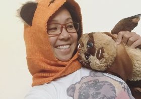 I’m dressed as an advocate for Ewok rights.  Happy Halloween! Or, Tuesday. #starwars [instagram]