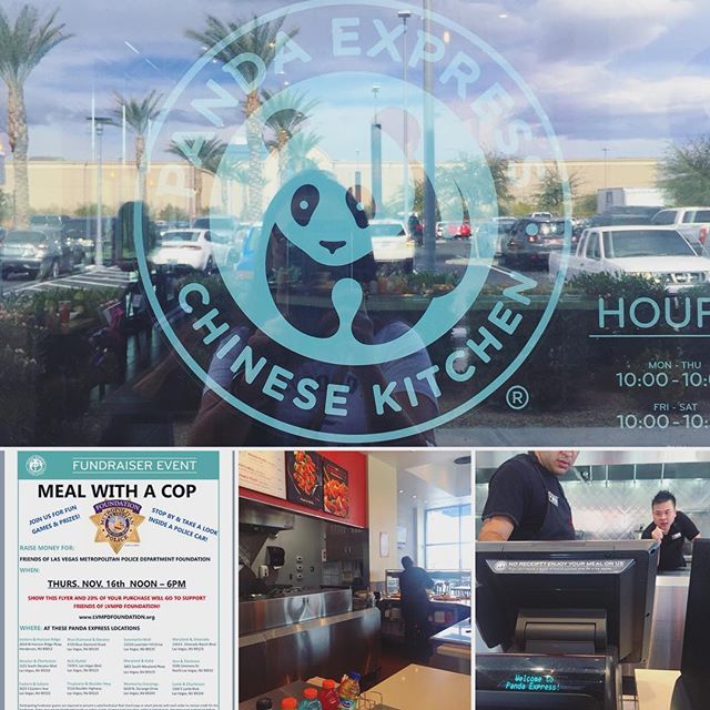 Takeaway lunch + supporting Friends of @lvmpdfoundation = Sweet. 🏽#pandaexpress #fundraising [instagram]