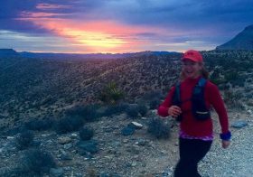 I don’t always wake up early to see the sunrise, so today was a treat! Also, mostly because I got to run with @desertgypsyrunner again #redrockfatass #trailrunningvegas [instagram]