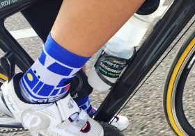 Yesterday’s sock game! R2D2 #stancesocks 🤓 A @triproftri find, a @runtricpa pressie (only after I bugged sis to get it for me lol!) #cycling #hutchsbicyclegarage #triathlon [instagram]