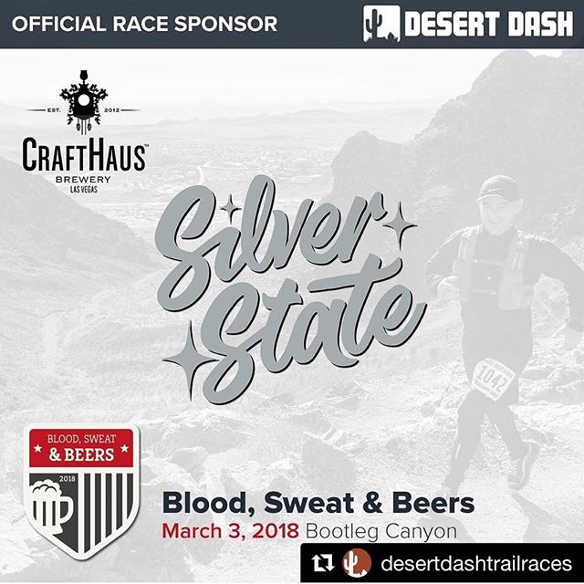 Who wants to party in Vegas in March?? On the lovely technical trails of Bootleg Canyon?  I’m doing the Dirty Double (AM + PM races)#Repost @desertdashtrailraces・・・We're proud to partner with CraftHaus Brewery again this year who will be pouring their highly quaffable Silver State to all our finishers at Blood, Sweat and Beers 2018! Silver State is a super easy drinking Blonde Ale that is sure to hit the spot after some Bootleg miles. Stop by the CraftHaus Beer Garden following your race for a free Silver State! [instagram]