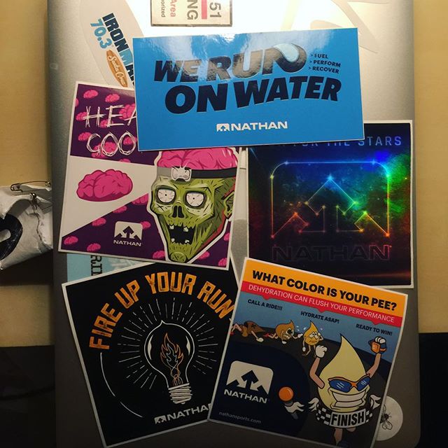 Ta for stickers @nathansportsinc  My fav is the pee one  Who else cheers 🏽 when their pee is the perfect shade of lemonade? #tmi #wellhydrated [instagram]