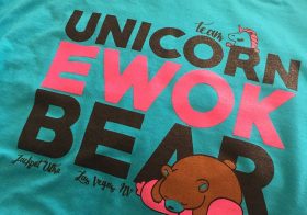 T minus one week, two days, and 16 hours until Jackpot Ultra. Ahhhh! Also, my pacers & crew “thank you” shirts have arrived. Printed via @customink 🏽 [instagram]
