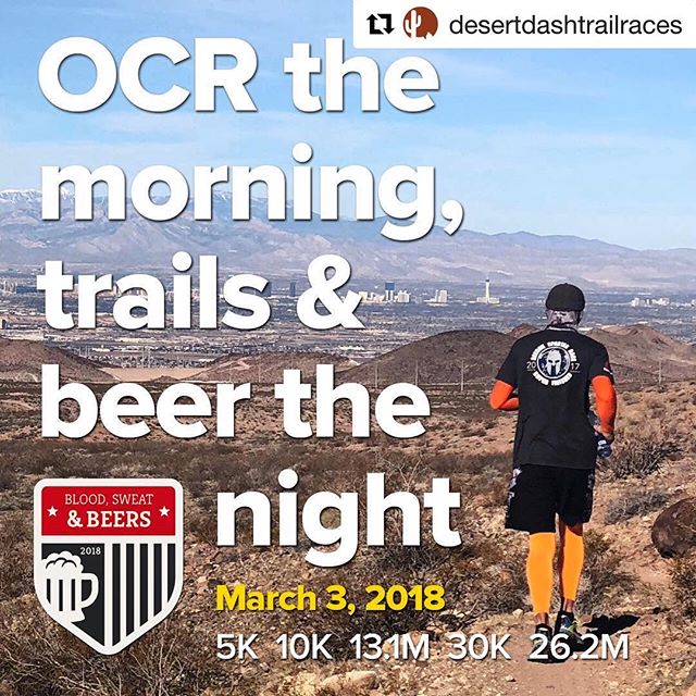 Where are my OCR peeps at? DM if you want a #BSB coupon 🏽 #trailjunkie#Repost @desertdashtrailraces with @get_repost・・・Are you running an Obstacle Course Race the same day as Blood, Sweat, and Beers? If you successfully run an OCR in the morning and Blood, Sweat, and Beers at night, we'll give you $25 credit towards a future race!!! [instagram]