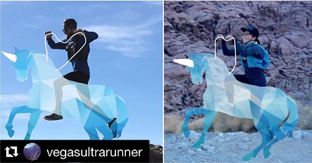 A momentous occasion: #SpaceX and their successful Falcon Heavy test flight & landing of boosters. Also, my friend #IronMass found his invisible unicorn on the trail lol Thanks for the #runnerimpersonation#Repost @vegasultrarunner with @get_repost・・・I realized in one of my recent pics that I was doing the @radragon “riding an imaginary unicorn” pose, so that must mean I need to do a runner impersonation post! [instagram]