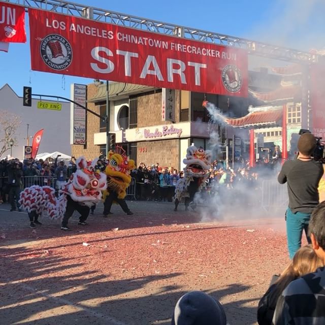 So epic. #FirecrackerLA #chinatown #running [instagram]