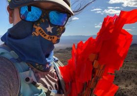 It was hella windy earlier today at Bootleg Canyon. Still, I’m smiling under my buff. Because trails. [instagram]