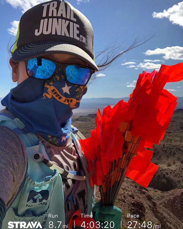 It was hella windy earlier today at Bootleg Canyon. Still, I’m smiling under my buff. Because trails. [instagram]