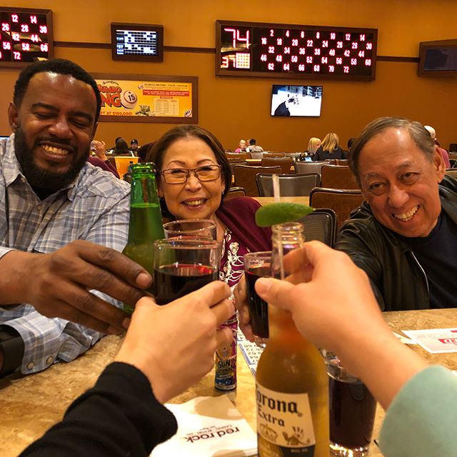 Big bro & sis are in-town, so naturally, we play Bingo  (with the parental units lol). Also, if you ever want to get me summat... Hint: Bingo gift certificates 🤣 [instagram]