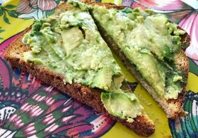 Avocado on toast. So OC. lol. Also, Happy St. Patrick’s Day! #brekkie [instagram]