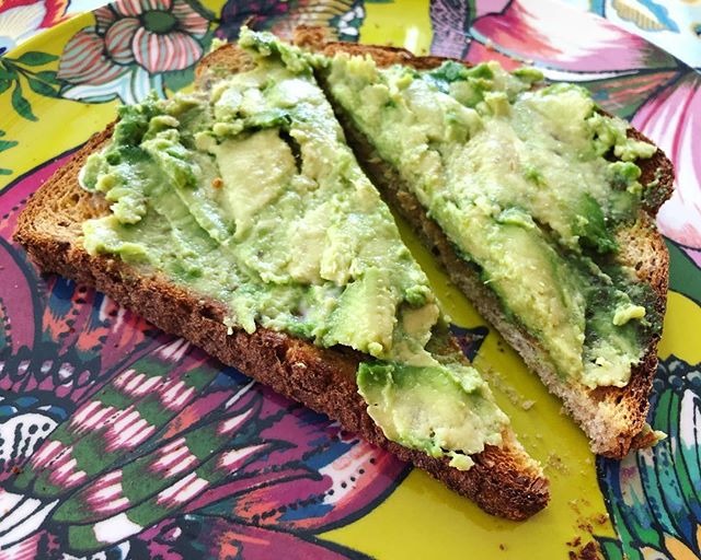 Avocado on toast. So OC. lol. Also, Happy St. Patrick’s Day! #brekkie [instagram]