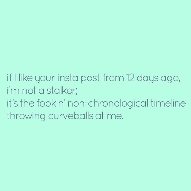 FYI 🤣 #keepinstagramchronological [instagram]