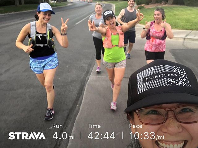 Begin heat training. It was about 88°F and I felt it! As usual, we had fun running around the neighborhood plus today, we saw All. The. Duckies! [instagram]