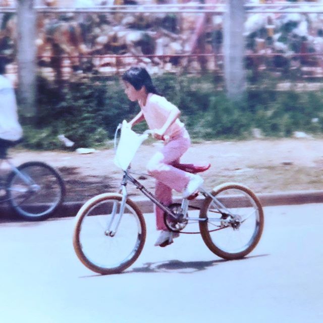 ZOMG my HAIR.  Here ya go, @thisdirtlife my #tbt to your #waybackwednesday challenge 🤣 I’m riding without a helmet, too. Yep, that was my childhood. Must be why I ended up being mental 🤪 #womenwhoride #whatsworthit [instagram]