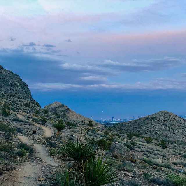 Monday nights are for trails with friends, fun, & beautiful views. #trailrunningvegas [instagram]