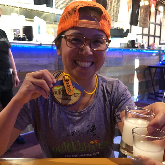 Quicksilver 50km was hard because dealing with leftover tummy issues is no fun. I’m sure I would’ve finished at least 30mins quicker or even under 9 hrs if I didn’t poop that much (and/or if I did any my hill workouts 🤣) Anyway, another 50km finish in the books and 4th one this year. [instagram]
