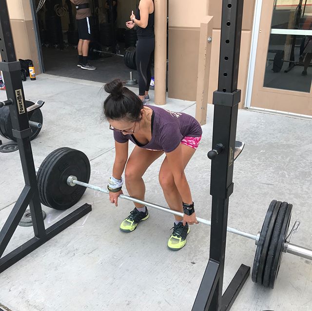 When you deadlift once a year, you start from scratch *every time* lol. Still, I was able to hit 115lbs! Thanks @rebeccarunstrails for capturing my facial expressions [instagram]