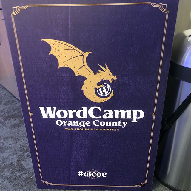 WordCamp OC day one was awesome! Met some cool peeps and learned a lot of new things 🏽 The fun continues today. #wcoc [instagram]