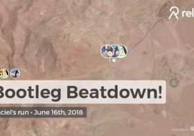 Bootleg Beatdown was fantastically cooler this year and always a fun race to do! @desertdashtrailraces swag was sweet, too: a Beatdown buff & insulated bottle. Bonus: I hit my goal of finishing 3rd OA female in the 5km 🏽 [instagram]