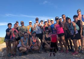 Monday nights are for trail running… and then some went to Bingo after  #trailrunningvegas..N.B. The people photoshopped missed the group photo  So we add them… [instagram]