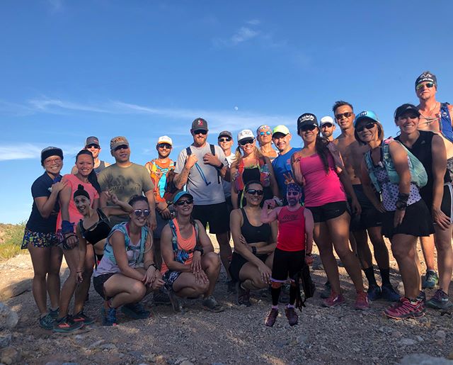 Monday nights are for trail running... and then some went to Bingo after  #trailrunningvegas..N.B. The people photoshopped missed the group photo  So we add them... [instagram]