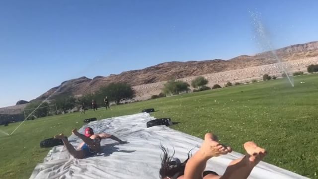 When the big kids go on the slip ‘n slide... 🤣 @kiplyn70 @spendl0ve @therealtonedeaf @thepfox [instagram]