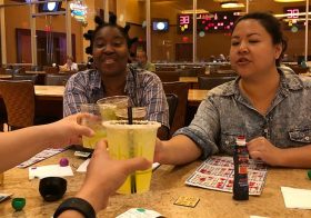 We didn’t win *any* of the games, but we were the happiest in the unusually quiet Bingo Hall  Also, @sharoool finally popped her Vegas Bingo  #ggph #goldengirls [instagram]