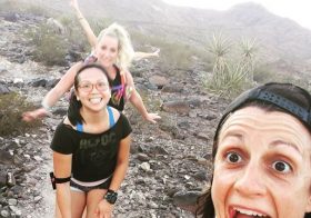I  this “selfie progression” taken by the talented @brandy.lee.16 She kinda came to a dead stop when we were running downhill to take this amazing set of photos  #trailjunkies #ultrarunners [instagram]