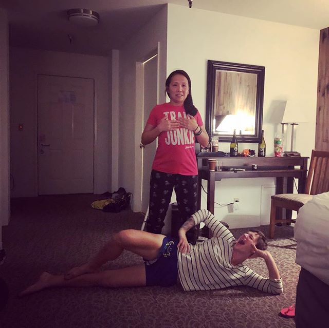 The anatomy of a Deadlift: 1) Gather your thoughts. 2) Tighten that core. 3) Make sure your back doesn’t round. 4) Smile after a successful rep! 🤣#runnerswholiftrunners [instagram]