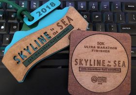#medalMonday on another ultra. Skyline to the Sea did not disappoint with majestic views, amazing volunteers (thanks sis @runtricpa), fun climbs, and angry wasps! 🤣 Time well spent with Vegas Trail Junkies along with new friends made on the trail. Yes, wasp stings and bloat and all 🤣 [instagram]